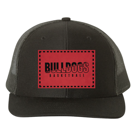 Bulldogs : Leather Patch Trucker Hat