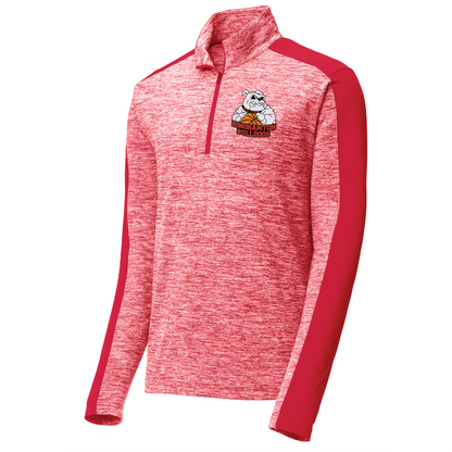 Bulldogs : Lightweight Electric Heather Colorblock 1/4-Zip Pullover